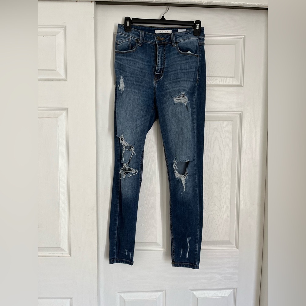 Eunina Bella Super High Rise Skinny Ankle Jeans Size 3